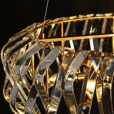 Dining Room Glamorous Brass Chandelier with Warm Lighting