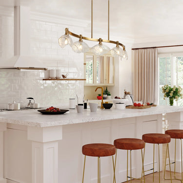 Evangeline Brighten Your Kitchen with a Modern Brass Island Light