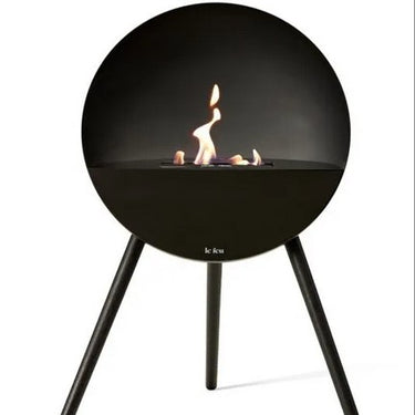 Eye Black Bio Ethanol Fireplace by LE FEU