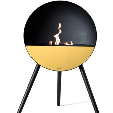 Eye Black Bio Ethanol Fireplace by LE FEU