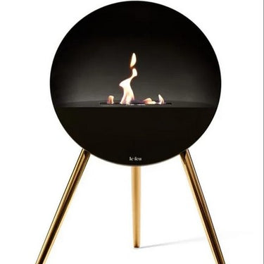 Eye Black Bio Ethanol Fireplace by LE FEU