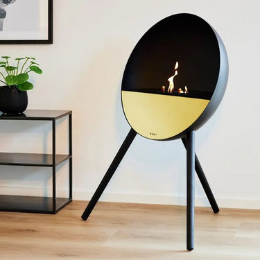Eye Black Bio Ethanol Fireplace by LE FEU