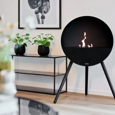 Eye Black Bio Ethanol Fireplace by LE FEU