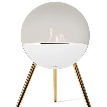 Eye White Bio Ethanol Fireplace by LE FEU