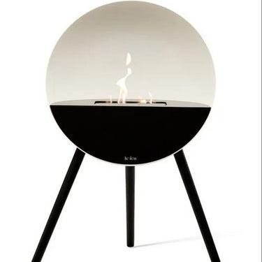 Eye White Bio Ethanol Fireplace by LE FEU
