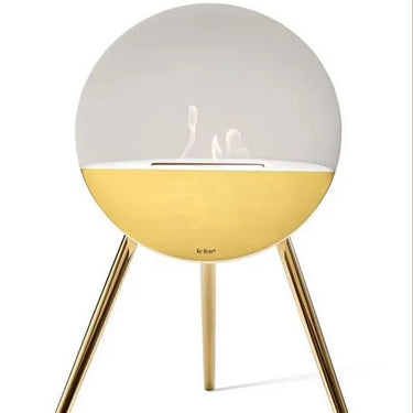 Eye White Bio Ethanol Fireplace by LE FEU