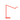 Focaccia LED Desk Lamp – Matte Fire Red, Desk Base