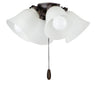 Maxim Lighting 4-Light LED Ceiling Fan Light Kit with Bulbs Oil Rubbed Bronze