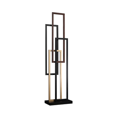 Finesse Decor Floor Lamp Black and Wood