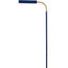 House of Troy Fusion Flex task floor lamp navy blue/satin brass