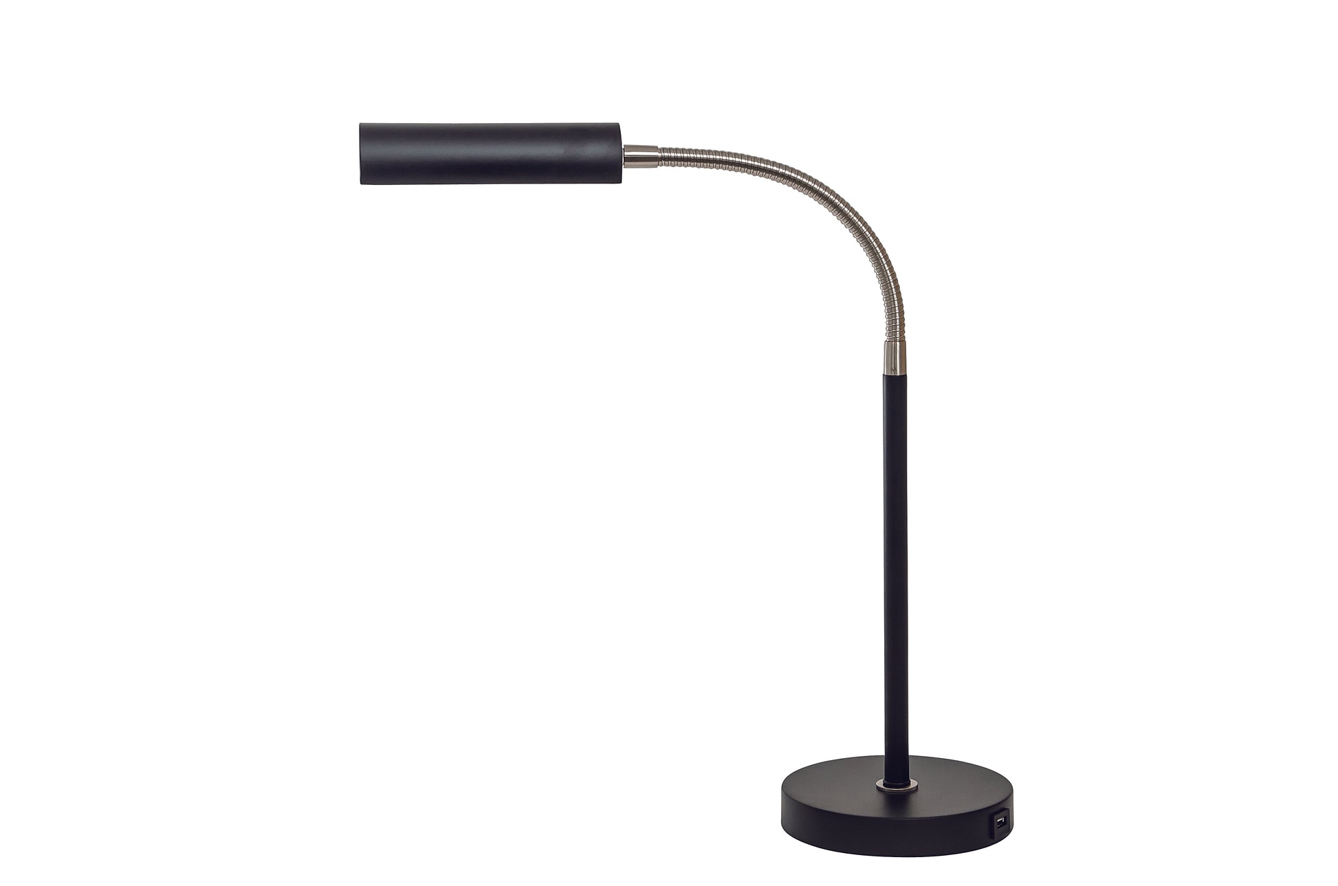 House of Troy Fusion Flex task table lamp black/satin nickel with USB port FN150-BLK/SN
