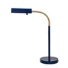 House of Troy Fusion Flex task table lamp navy blue/satin brass with USB port