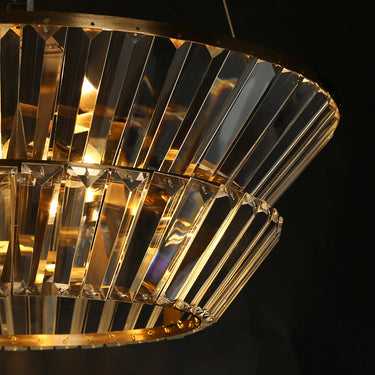 Elegant Crystal Chandelier - Adjustable Height & Dimmable