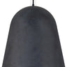 Fett Bell pendant light, weathered zinc finish, ideal for modern dining rooms.