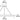 Visual Comfort Fiama 30-Inch Matte  suspension fixture, line drawing