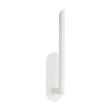 Contemporary wall sconce in soft white finish, ADA compliant with LED lighting