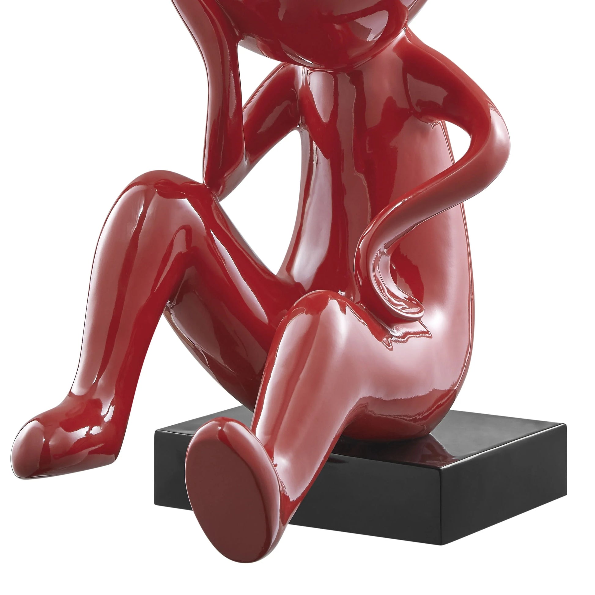 Finesse Decor Rosso Thinker Sculpture M4