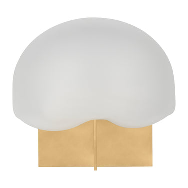 Visual Comfort Fio lamp featuring sculptural glass and touch dimmer