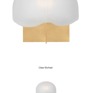Compact glass table lamp with soft warm light for shelves or nightstands