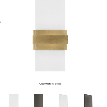 Up and down LED wall sconce for contemporary interior lighting in residential and commercial environments
