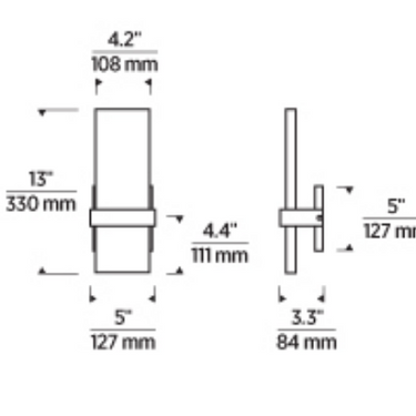 Visual Comfort Flyta wall sconce ideal for ambient lighting in bathrooms, hallways, and commercial lobbies