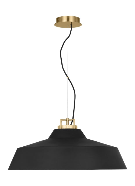 Forge Pendant Light Grande | Matte black hanging light