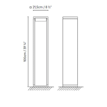 Measurements for the Frame Large (line drawing)