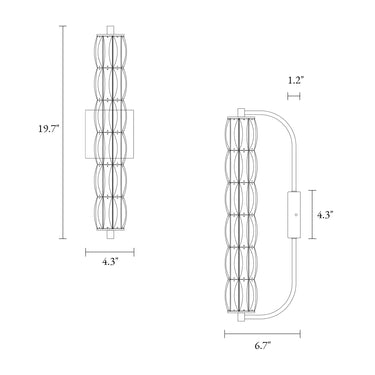 Modern Gold Wall Sconce for Bedroom/Bathroom