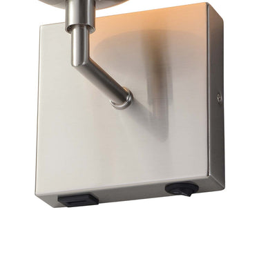 Globe Wall Sconce 10" Satin Nickel