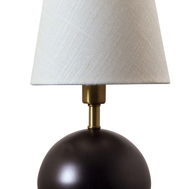 Mahogany Bronze with Weathered Brass Accents Geo 12" Ball Mini Accent Lamp – House of Troy studio photo
