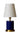 Navy Blue with Weathered Brass accents Geo 12" Cylinder Mini Accent Lamp – House of Troy studio photo