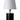 Black Matte with Chrome Accents Geo 12" Cylinder Mini Accent Lamp – House of Troy studio photo