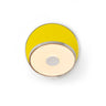 Koncept Gravy Wall Sconce Chrome Body Matte Yellow Plates Plug-In