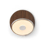Koncept Gravy Wall Sconce Chrome Body Oiled Walnut Plates Hardwire
