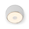 Koncept Gravy Wall Sconce Chrome Body Silver Plates Plug-In
