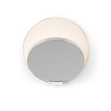 Koncept Gravy Wall Sconce Chrome Body Silver Plates Plug-In