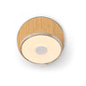 Koncept Gravy Wall Sconce Chrome Body White Oak Plates Plug-In