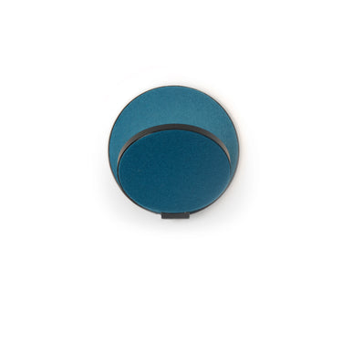 Koncept Gravy Wall Sconce Metallic Black Body Azure Felt Plates Hardwire