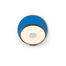 Koncept Gravy Wall Sconce Metallic Black Body Matte Blue Plates Hardwire