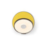 Koncept Gravy Wall Sconce Metallic Black Body Matte Yellow Plates Hardwire