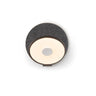 Koncept Gravy Wall Sconce Metallic Black Body Oxford Felt Plates Hardwire