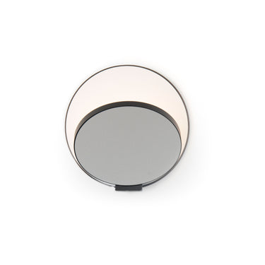 Koncept Gravy Wall Sconce Metallic Black Body Silver Plates Hardwire