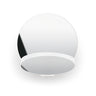 Koncept Gravy Wall Sconce Matte White Body Chrome Plates Hardwire