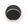 Koncept Gravy Wall Sconce Matte White Body Metallic Black Plates Hardwire