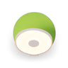 Koncept Gravy Wall Sconce Matte White Body Matte Green Plates Hardwire