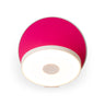 Koncept Gravy Wall Sconce Matte White Body Matte Hot Pink Plates Hardwire