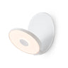 Koncept Gravy Wall Sconce Matte White Body Matte White Plates Hardwire