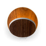 Koncept Gravy Wall Sconce Matte White Body Oiled Walnut Plates Hardwire