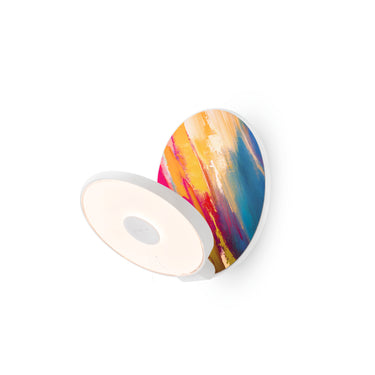 Koncept Gravy Wall Sconce Matte White Body Paintable Plates Plug-In