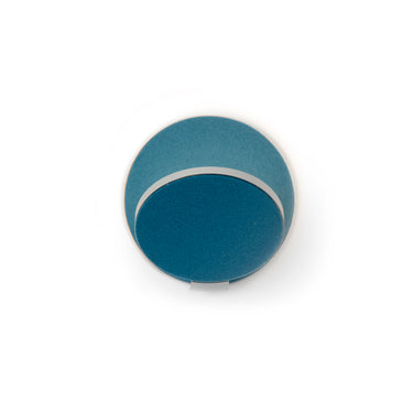 Koncept Gravy Wall Sconce Silver Body Azure Felt Plates Plug-In